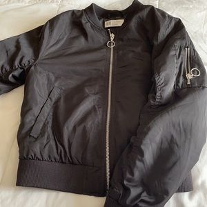 Boys Black Bomber jacket